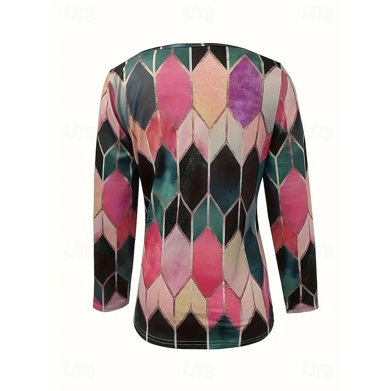 Ingrid | Bohemian Quarter-Zip Top