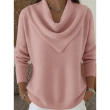Isla | Draped Cowl Neck Sweater