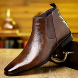 Gareth | Polished Ankle Chelsea Boots