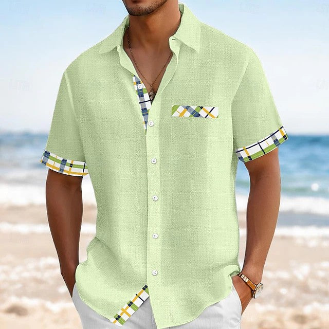 Elliot | Tropical Trim Resort Shirt