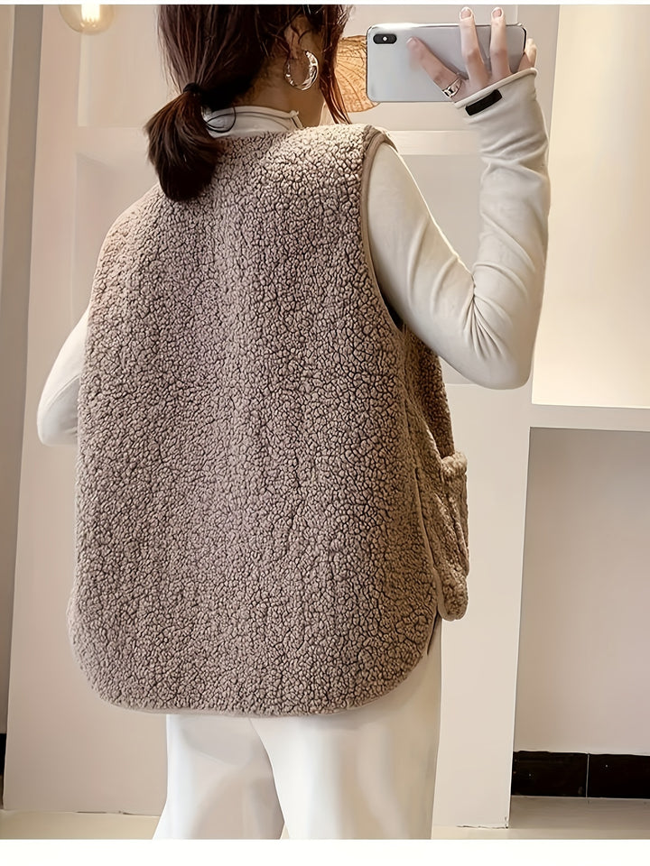 Camryn | Cozy Button-Front Vest