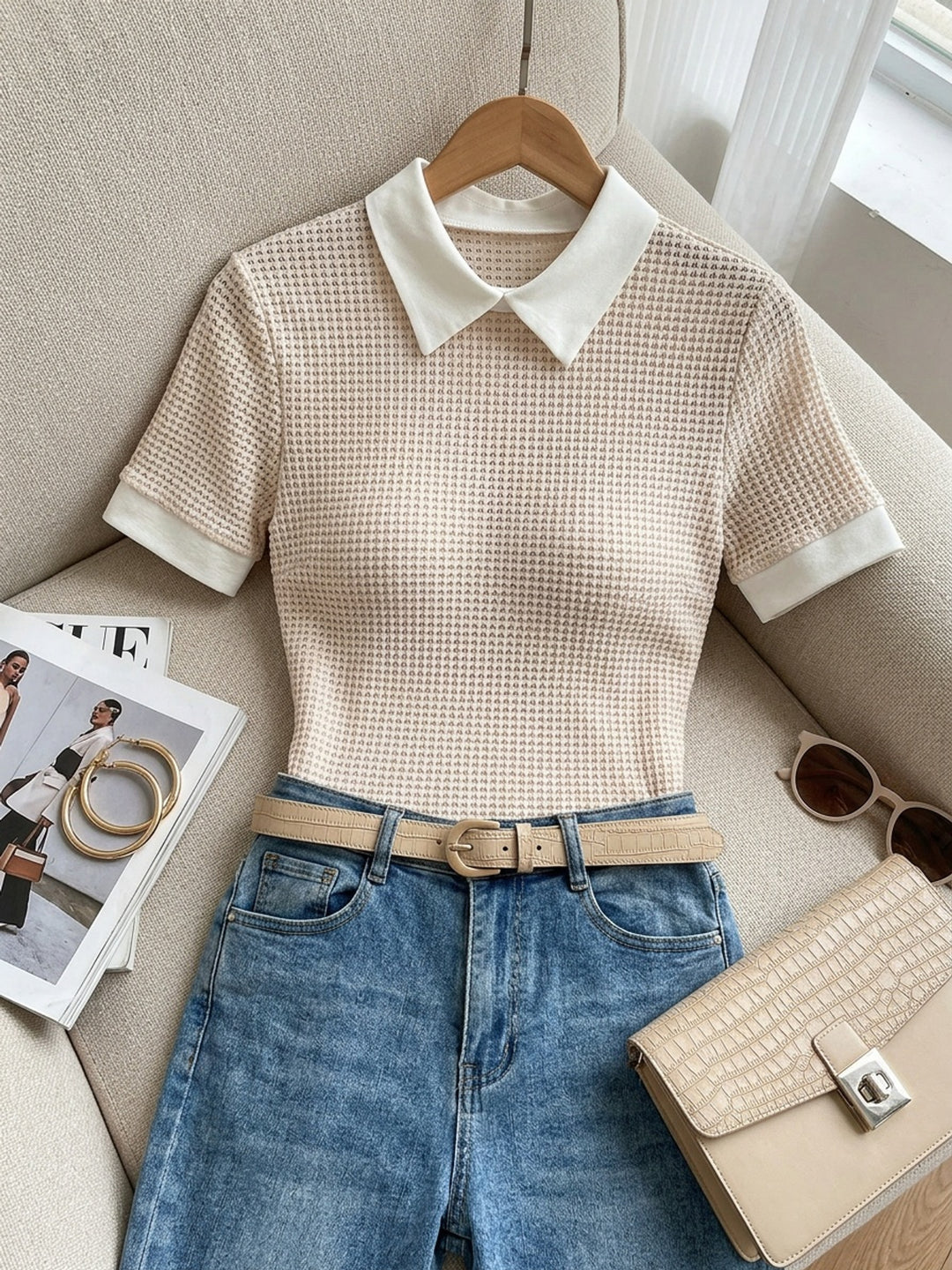 Rosalyn | Collared Slim-Fit Top