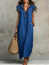 Marigold | Stylish Ruffle Sleeveless Dress