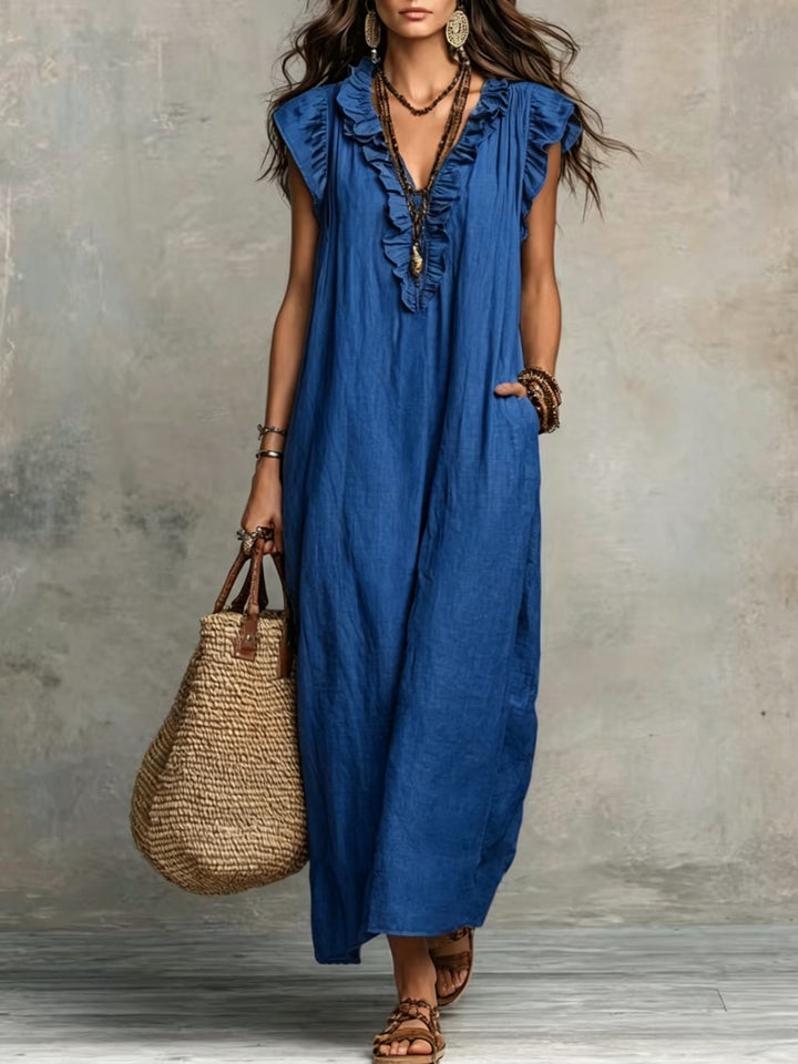Marigold | Stylish Ruffle Sleeveless Dress