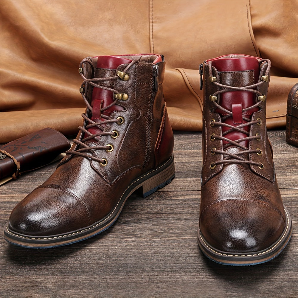 Bradley | Cap-Toe Lace-Up Boots