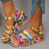 Colette | Stylish Multicolor Ankle Strap Sandals