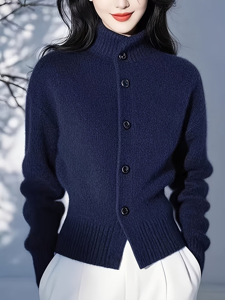 Juliana | Refined High-Neck Cardigan