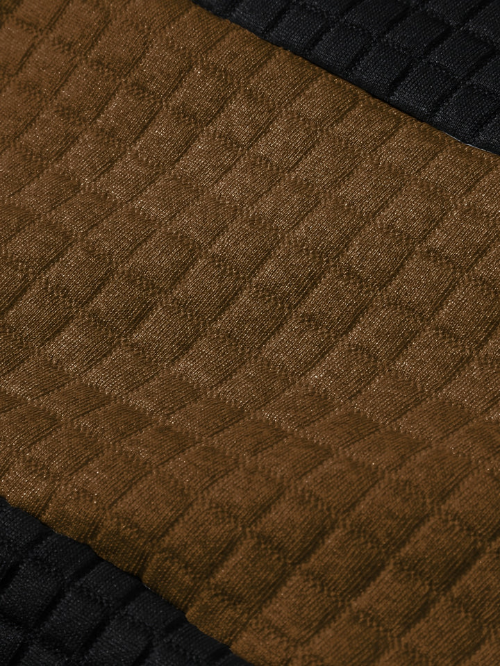 Russell | Textured Colour-Block Hoodie