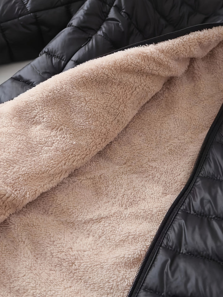 Maureen | Cozy Longline Zip-Up Coat