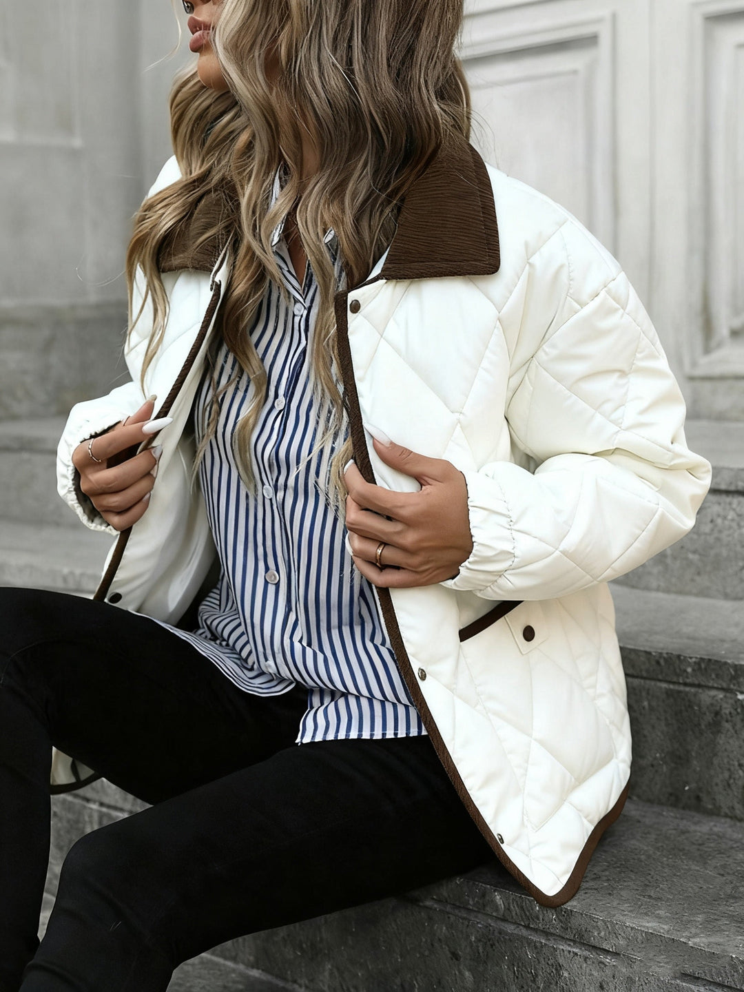 Rosalind | Quilted Diamond Padded Jacket