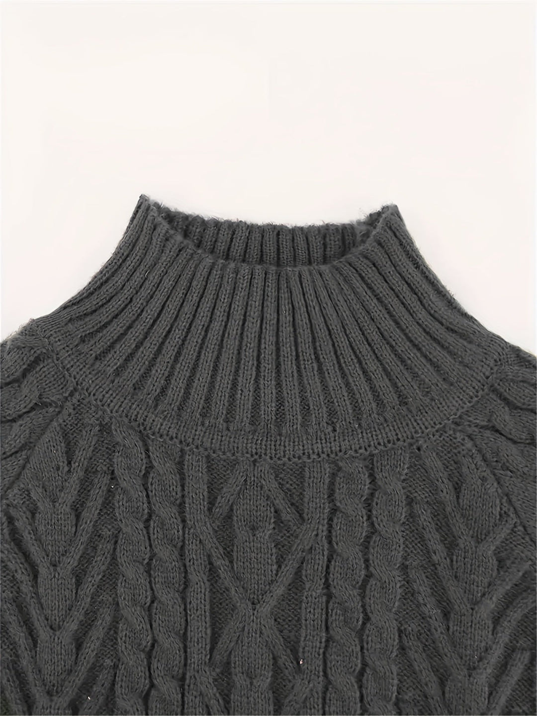 Diane | Textured Half-Collar Sweater