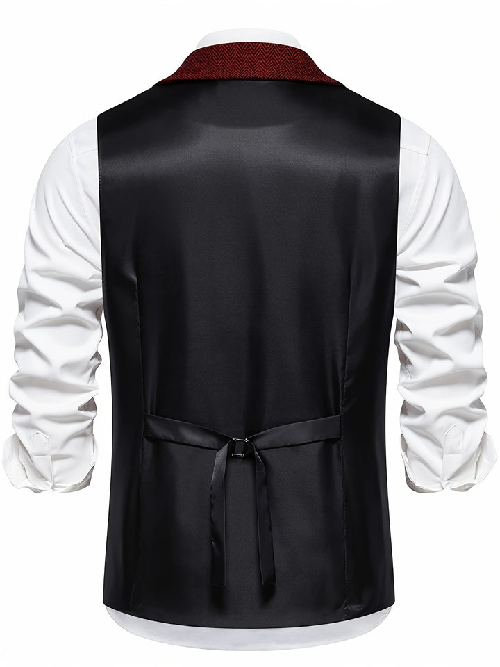Lyle | Herringbone Tailored Vest