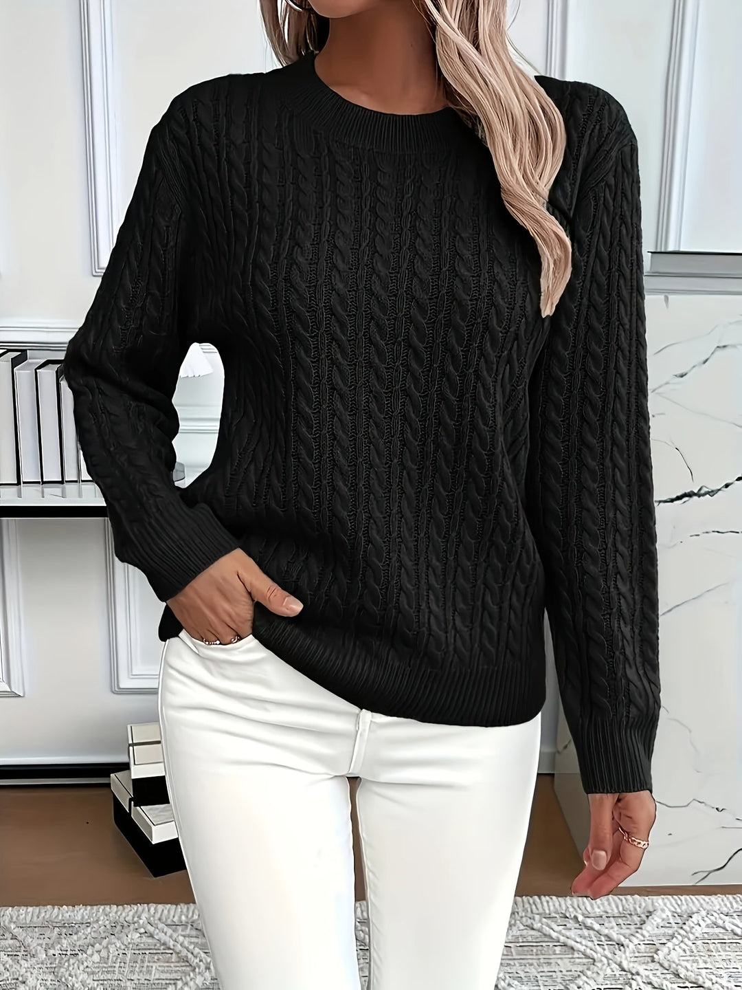 Heather | Cozy Cable-Knit Sweater