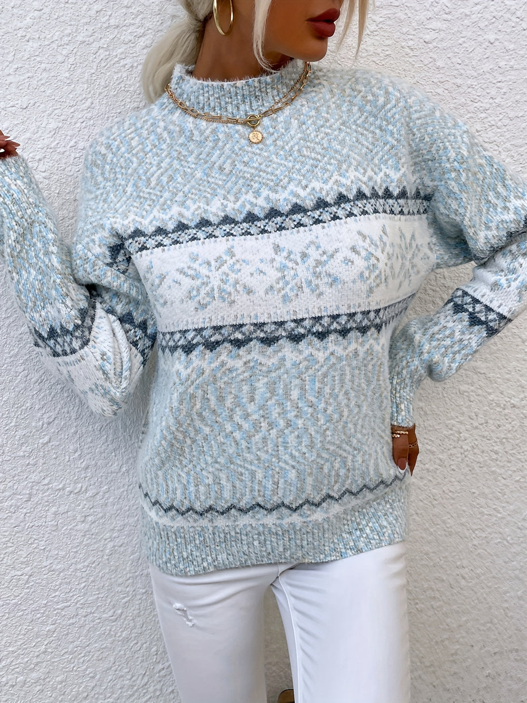 Elspeth | Snowflake Christmas Sweater