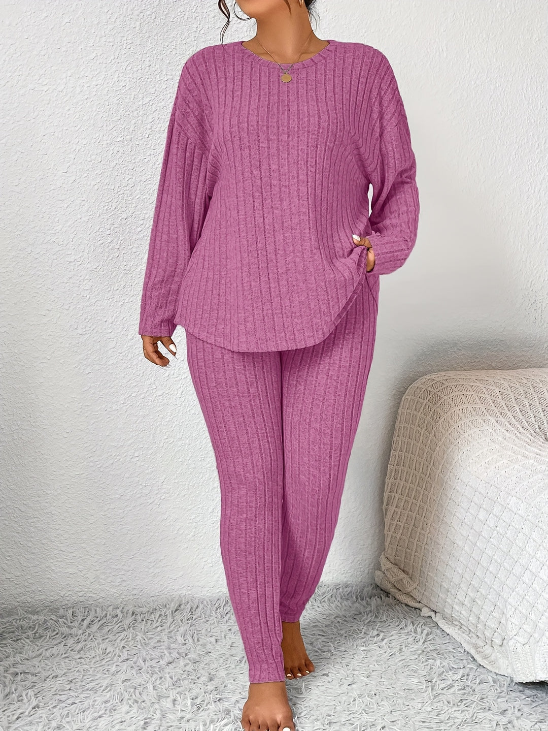 Marlowe | Ribbed Lounge Two-Piece Set