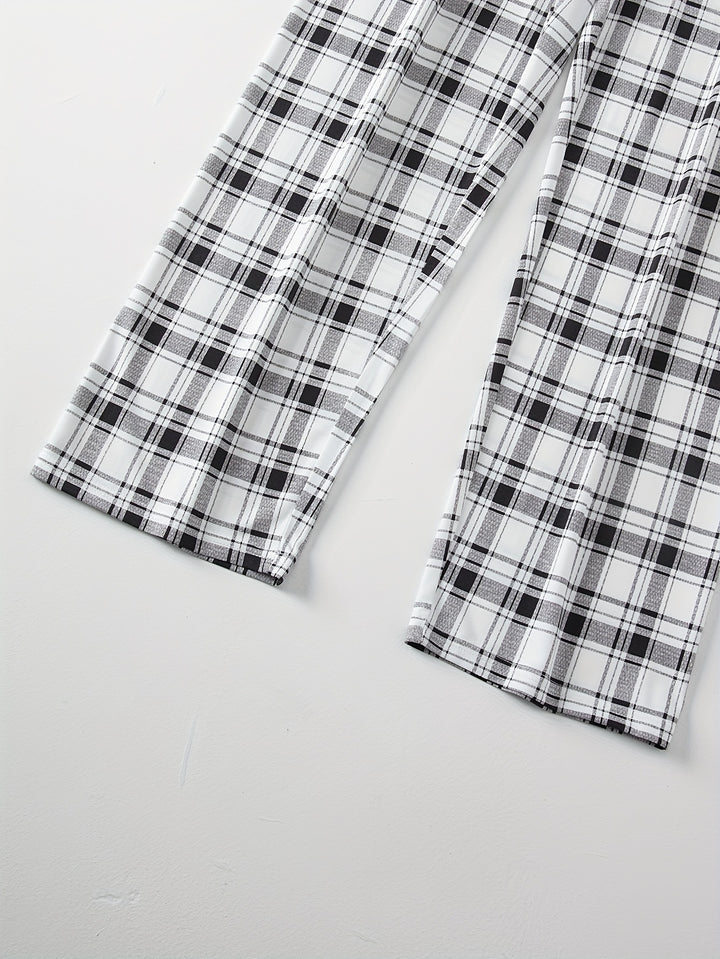 Tobias | Relaxed Checkered Two-Piece Set