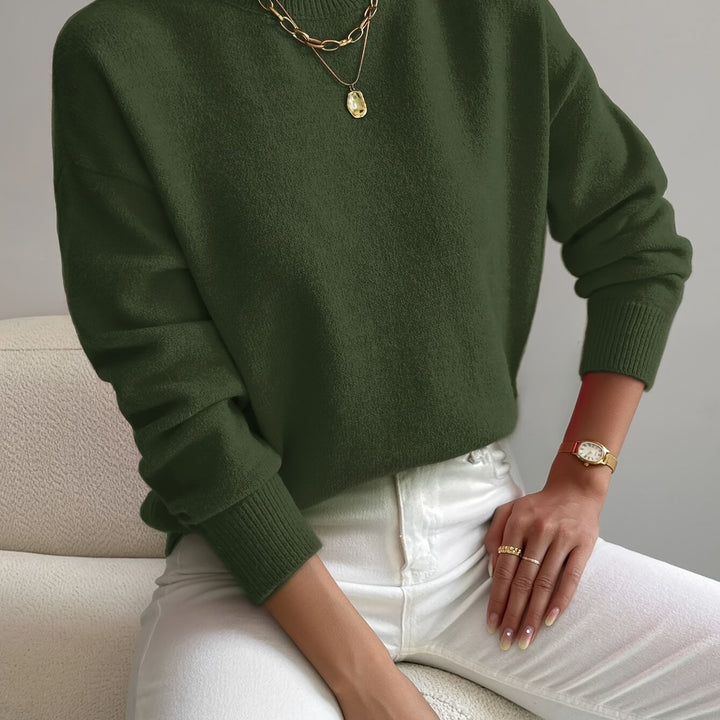 Lucille | Cozy Mock Neck Sweater
