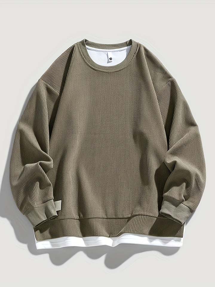 Brooks | Layered Crewneck Sweatshirt