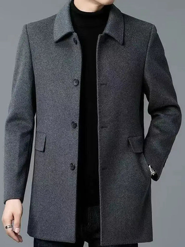 Gerald | Refined Single-Breasted Overcoat
