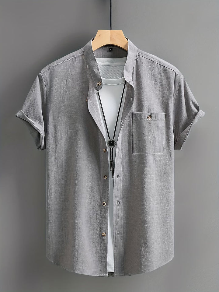 Stefan | Classic Button Short Sleeve Shirt