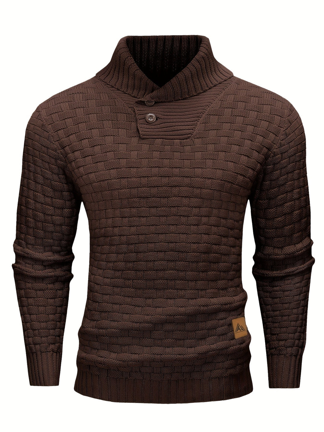 Garrett | Textured Shawl-Collar Sweater