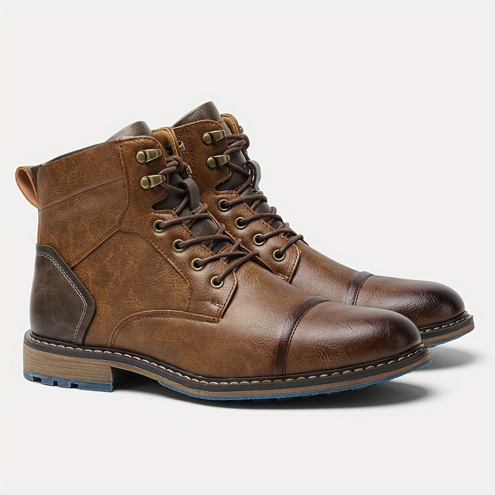 Bradley | Cap-Toe Lace-Up Boots