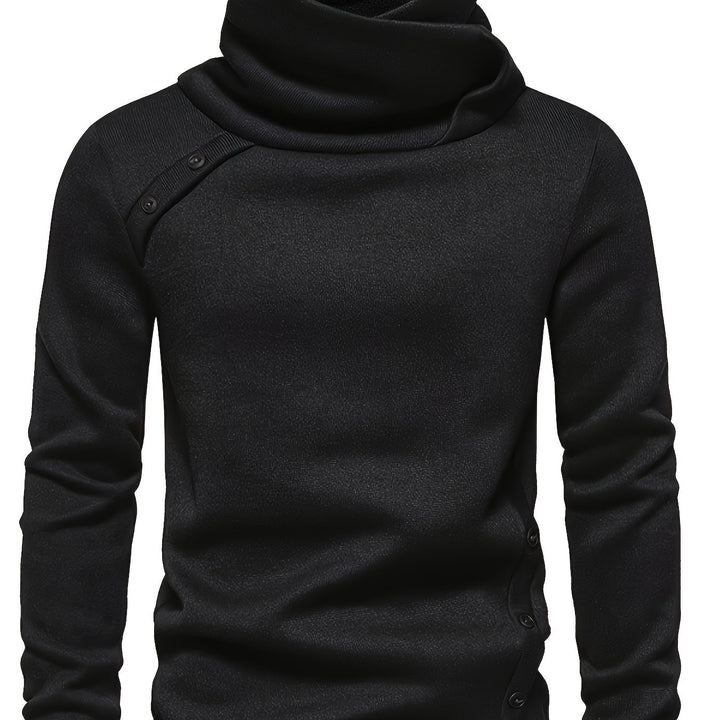 Marcus | Slouchy Cowl-Neck Button-Detail Sweater