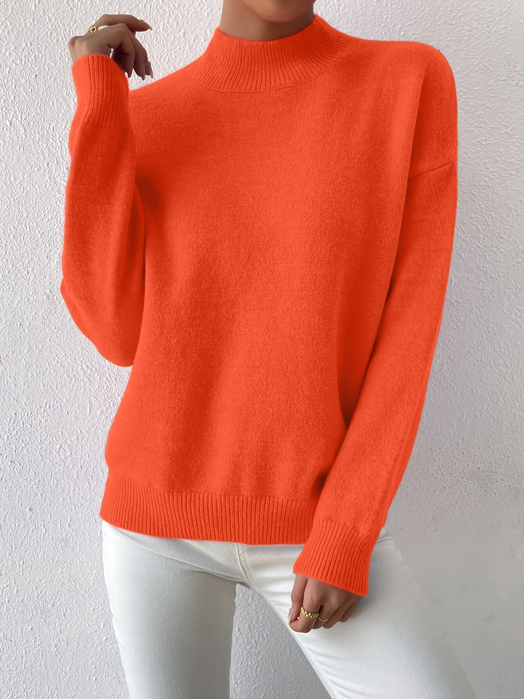 Lucille | Cozy Mock Neck Sweater