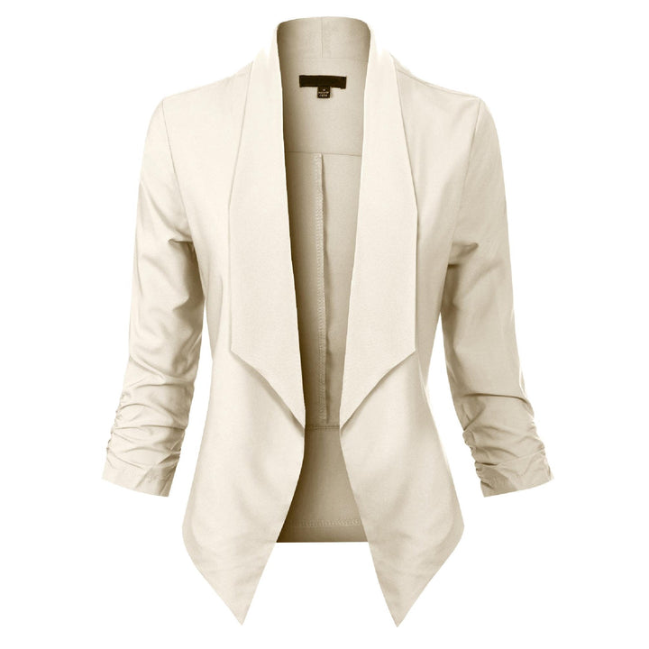 Vera | Open-Front Draped Blazer