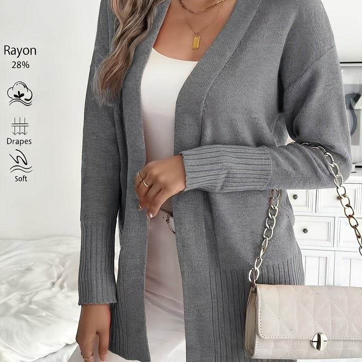 Miriam | Open-Front Draped Cardigan