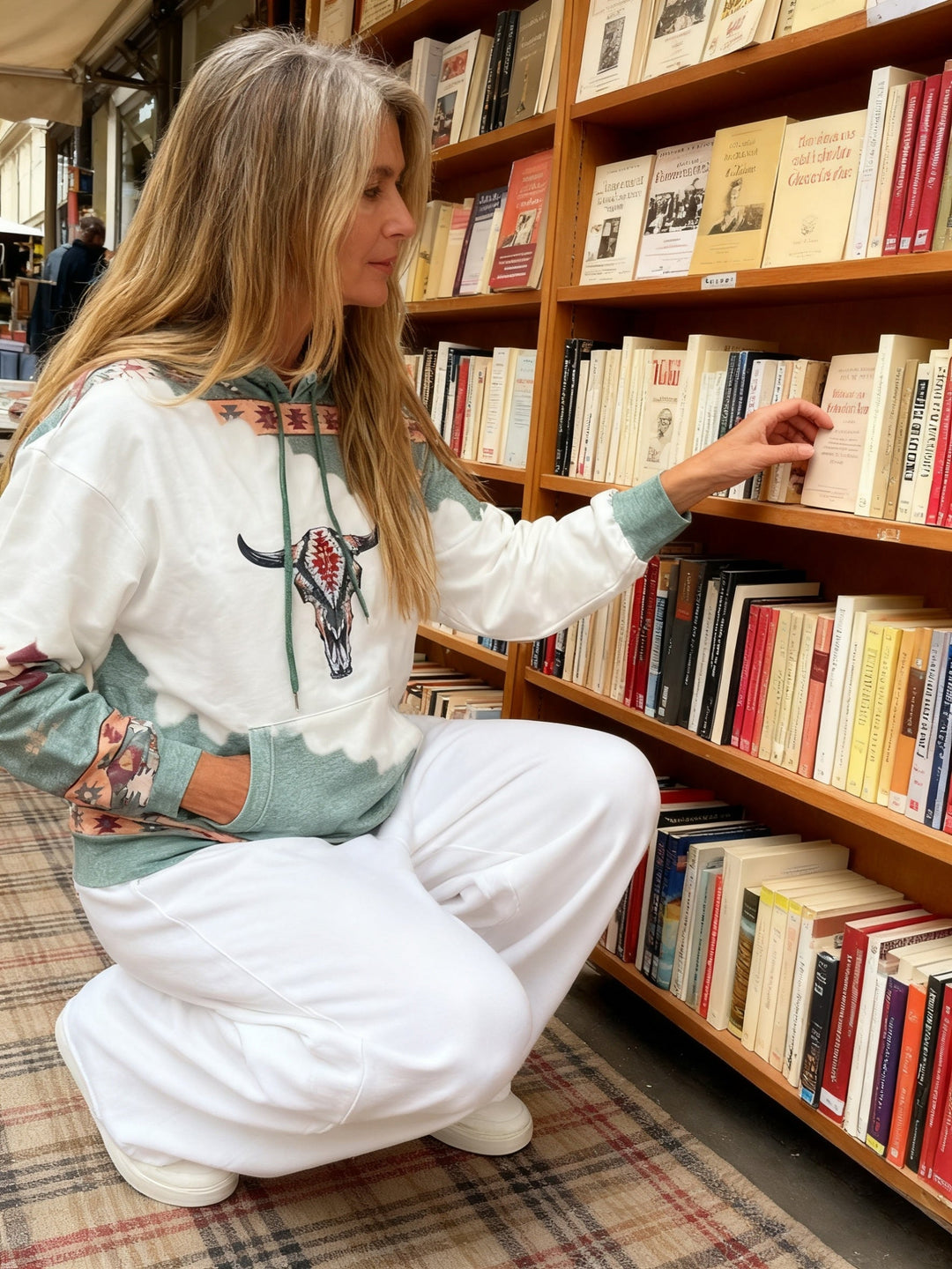 Fern | Western-Print Hoodie