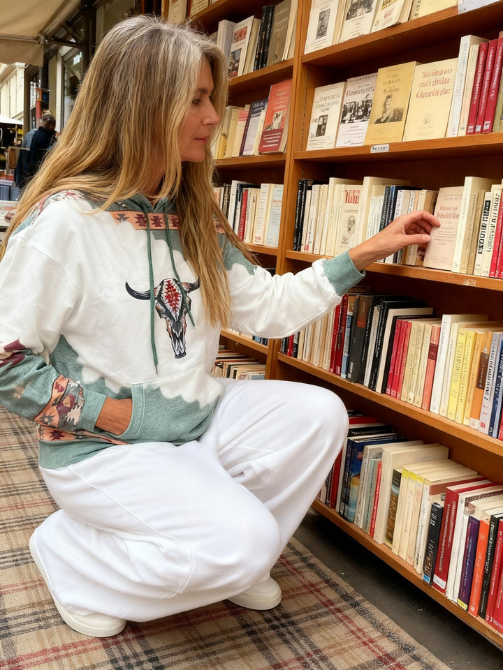 Fern | Western-Print Hoodie