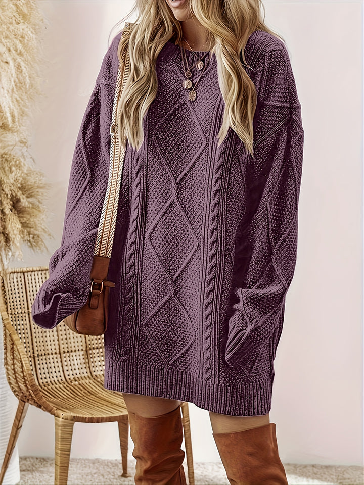 Freya | Cable-Knit Sweater Dress