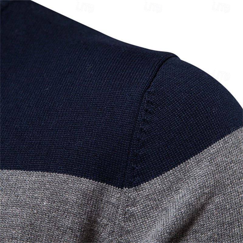 Chester | Quarter-Zip Colour-Block Sweater