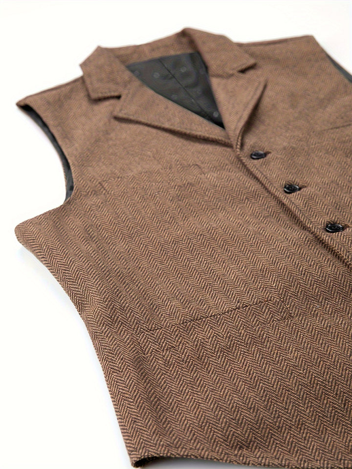 Baxter | Herringbone Tailored Vest