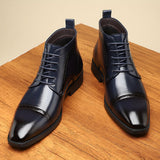 Conrad | Refined Cap-Toe Lace-Up Boots