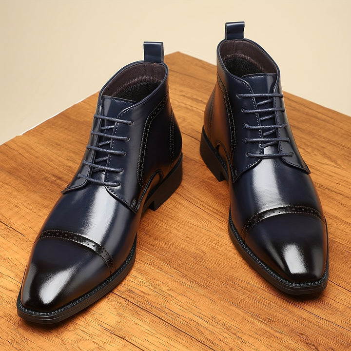 Conrad | Refined Cap-Toe Lace-Up Boots