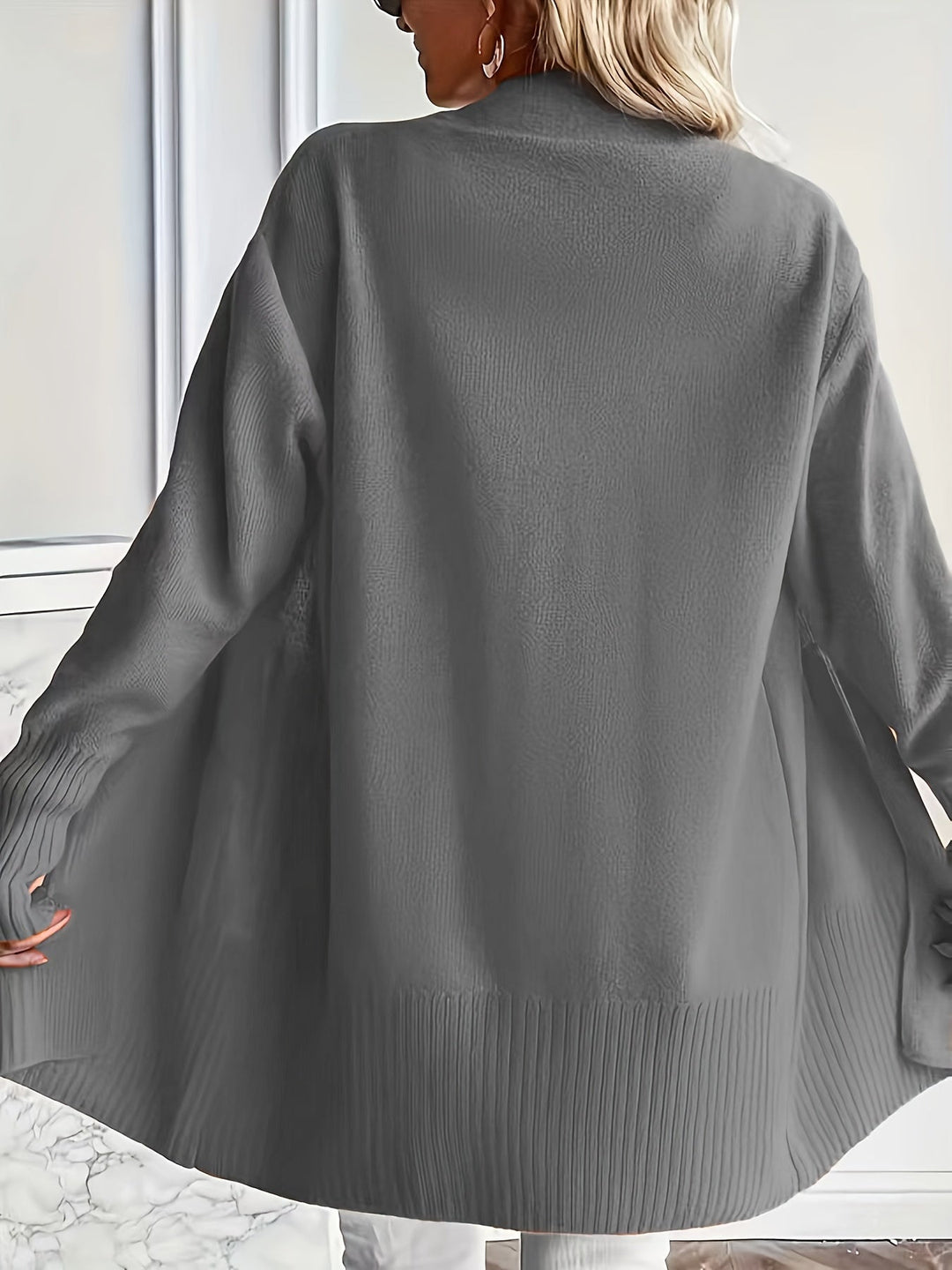 Miriam | Open-Front Draped Cardigan