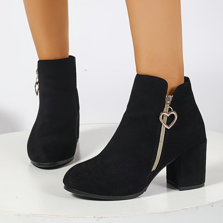 Delphina | Refined Chunky-Heel Ankle Boots