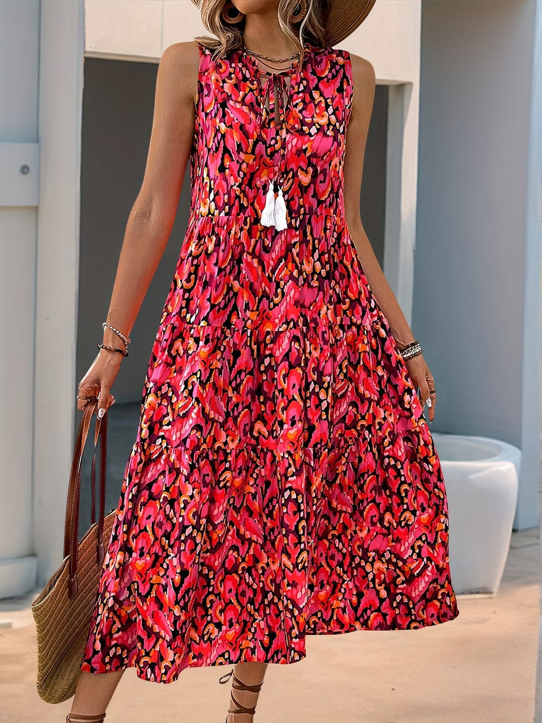 Lissette | Stylish Sleeveless Bohemian Fringed Dress