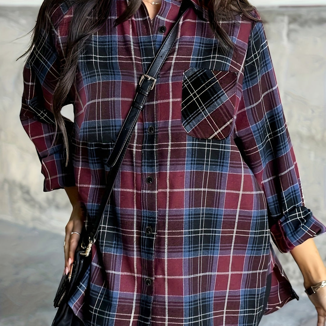Rosemary | Relaxed Checkered Shirt