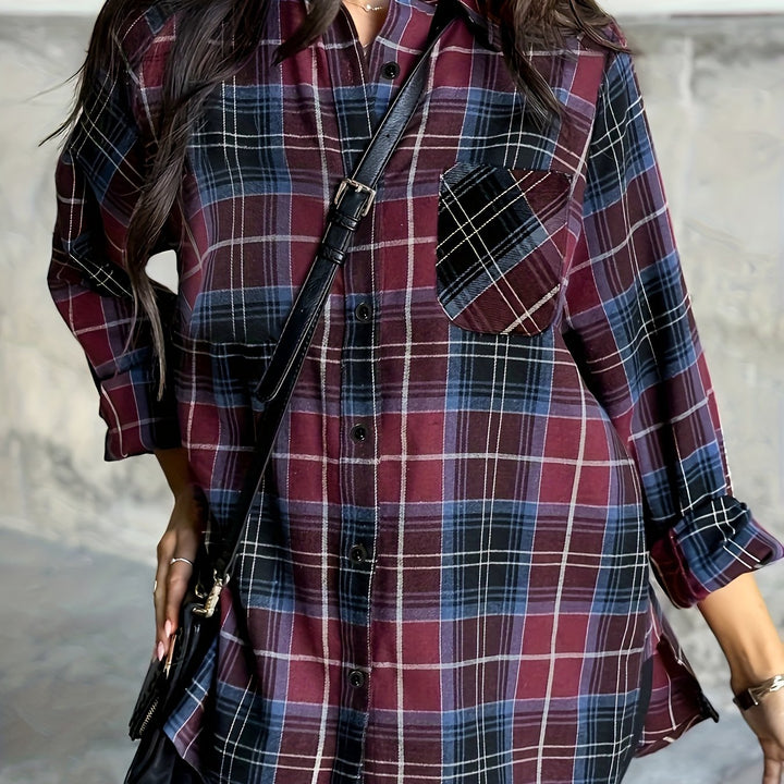 Rosemary | Relaxed Checkered Shirt
