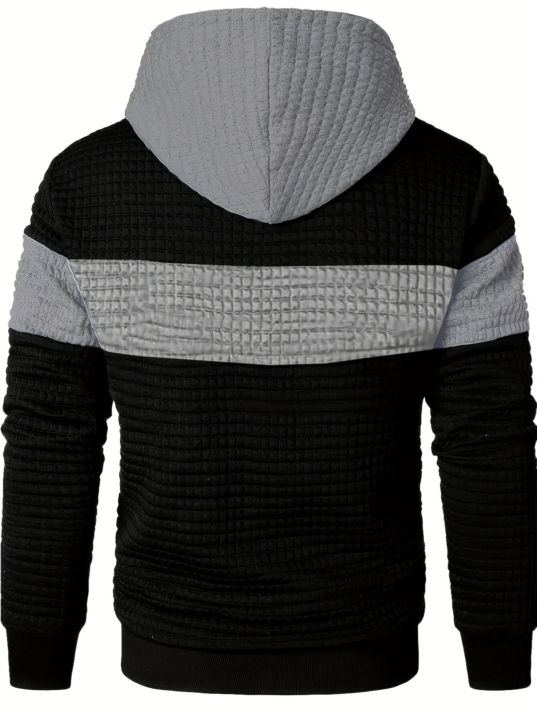 Russell | Textured Colour-Block Hoodie