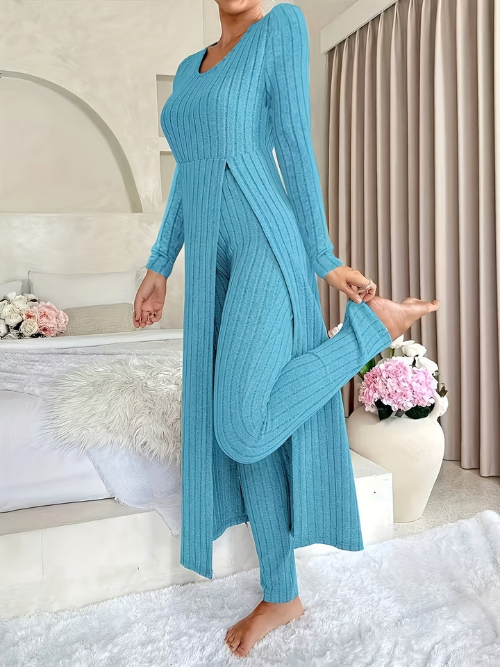 Estelle | Ribbed Lounge Two-Piece Set