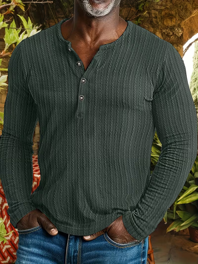 Grayson | Stylish Textured Button Up Shirt
