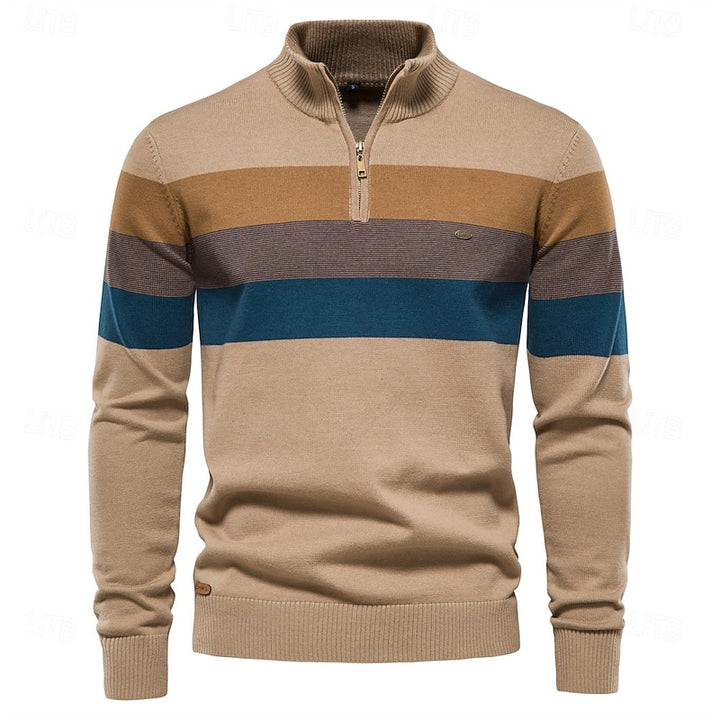 Chester | Quarter-Zip Colour-Block Sweater