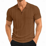 Theo | Textured Knit Polo Shirt