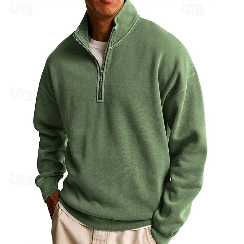 Emmett | Quarter-Zip Stand-Collar Pullover