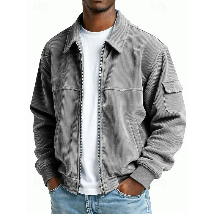 Ellis | Ribbed Zip-Up Jacket