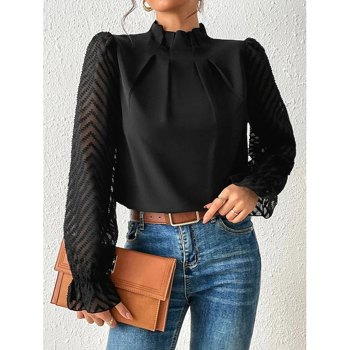 Odette | Elegant High-Neck Blouse